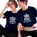 Summer Printed Couple Night Dress for Men and Women Cotton Jersey